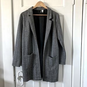 H&M long herringbone blazer